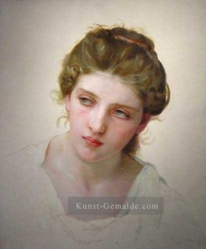 William Adolphe Bouguereau Werke - Etude Femme Blondede Gesicht 1898 Realismus William Adolphe Bouguereau